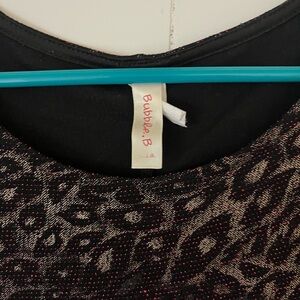 Bubble B Black and Gray Women's Top